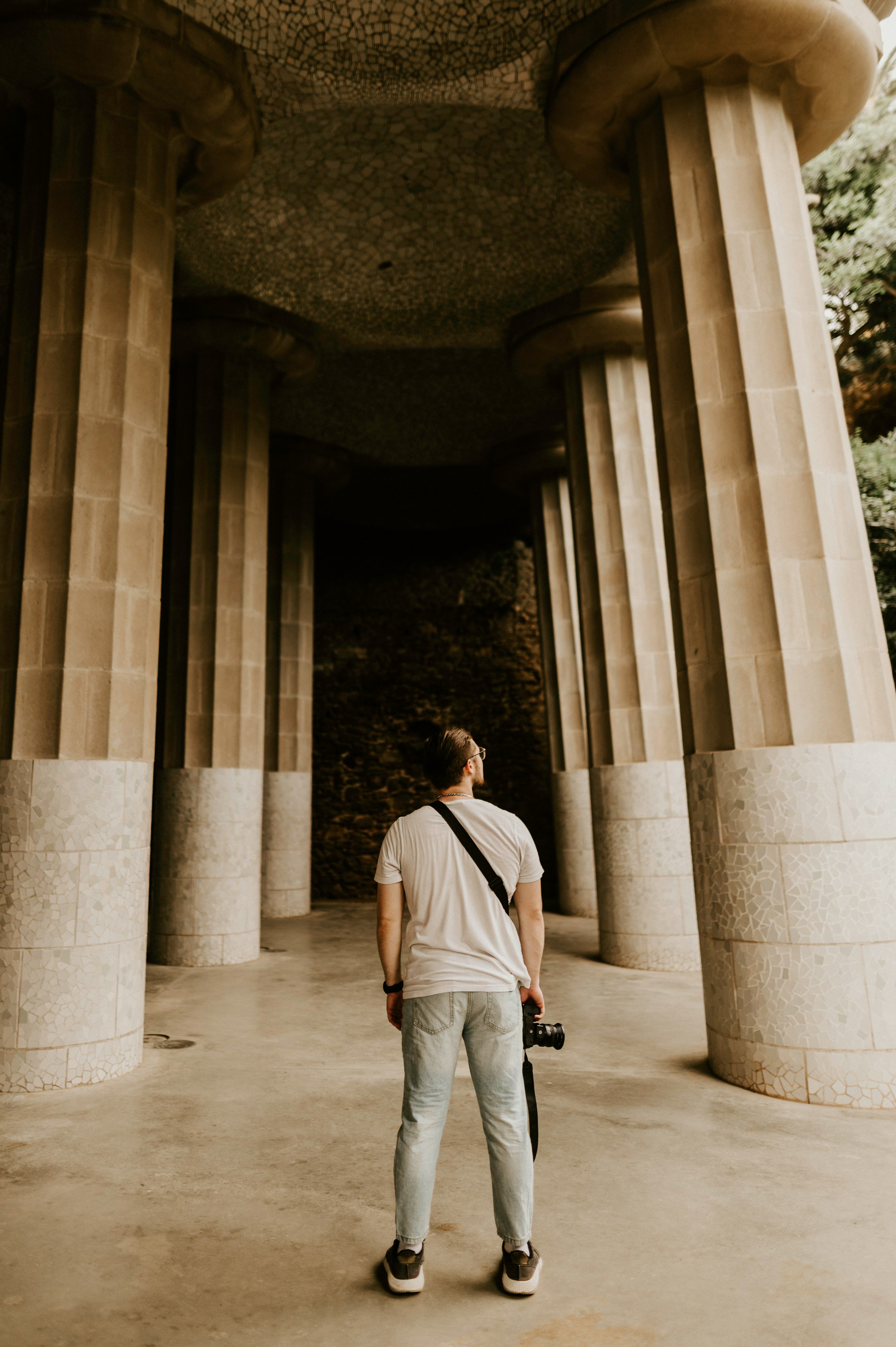 man in white shirt